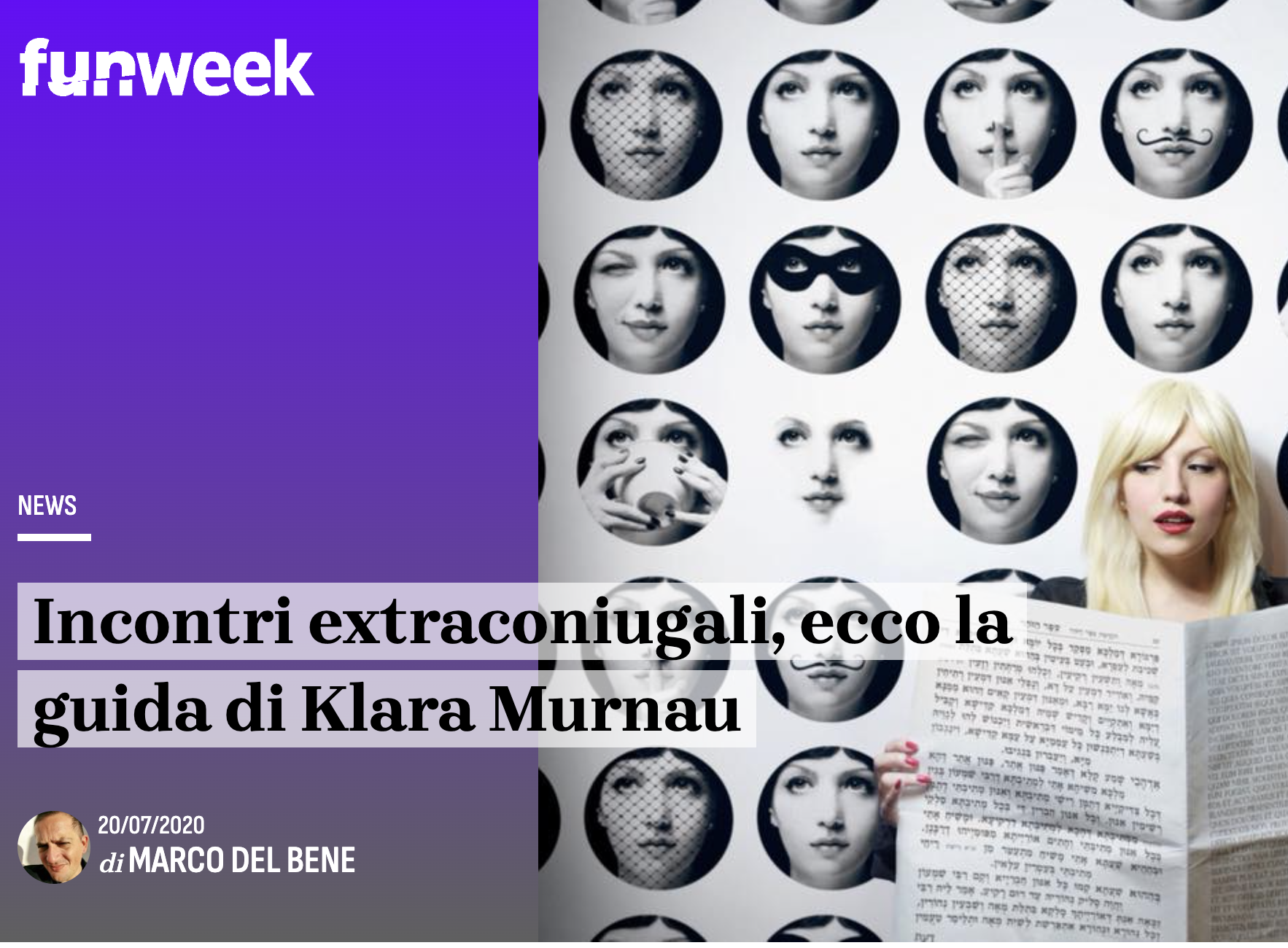 Articolo Leggo su Klara Murnau